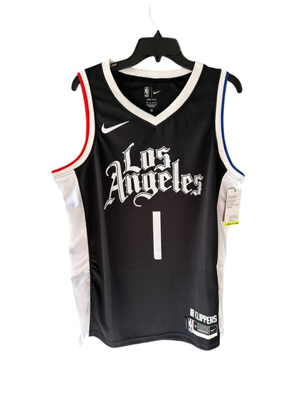 Los Angeles James Harden #1 2024/25 Black Basketball Jersey Men Size