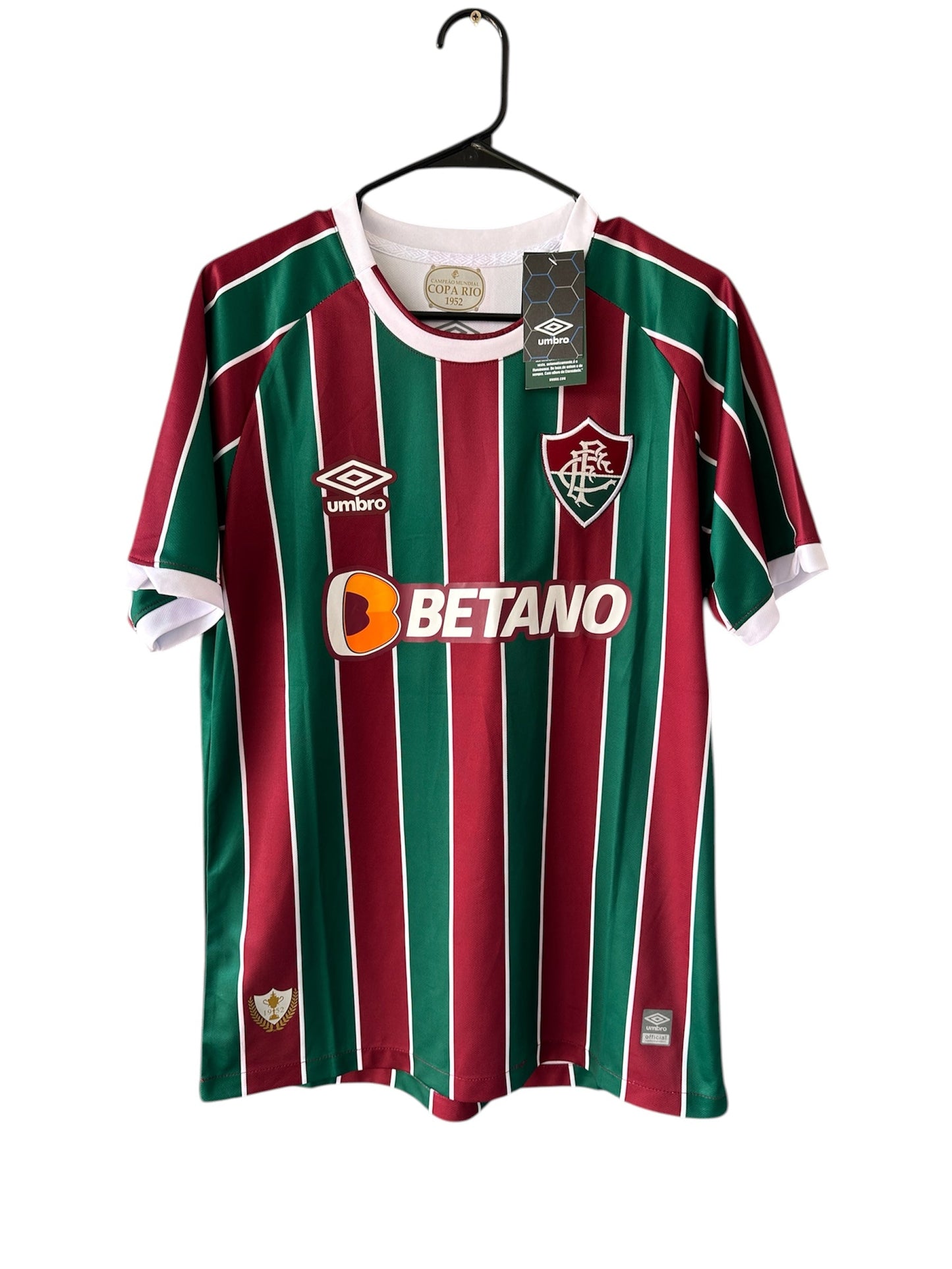 Fluminense Marcelo #12 Soccer Jersey Home Red Green Men
