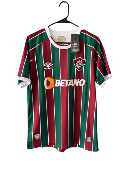 Fluminense Marcelo #12 Soccer Jersey Home Red Green Men