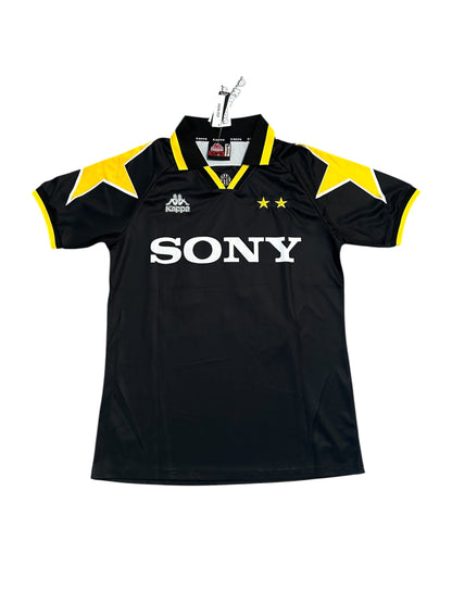 Juventus Zidane #21 1995/97 Black White Retro Soccer Jersey Men