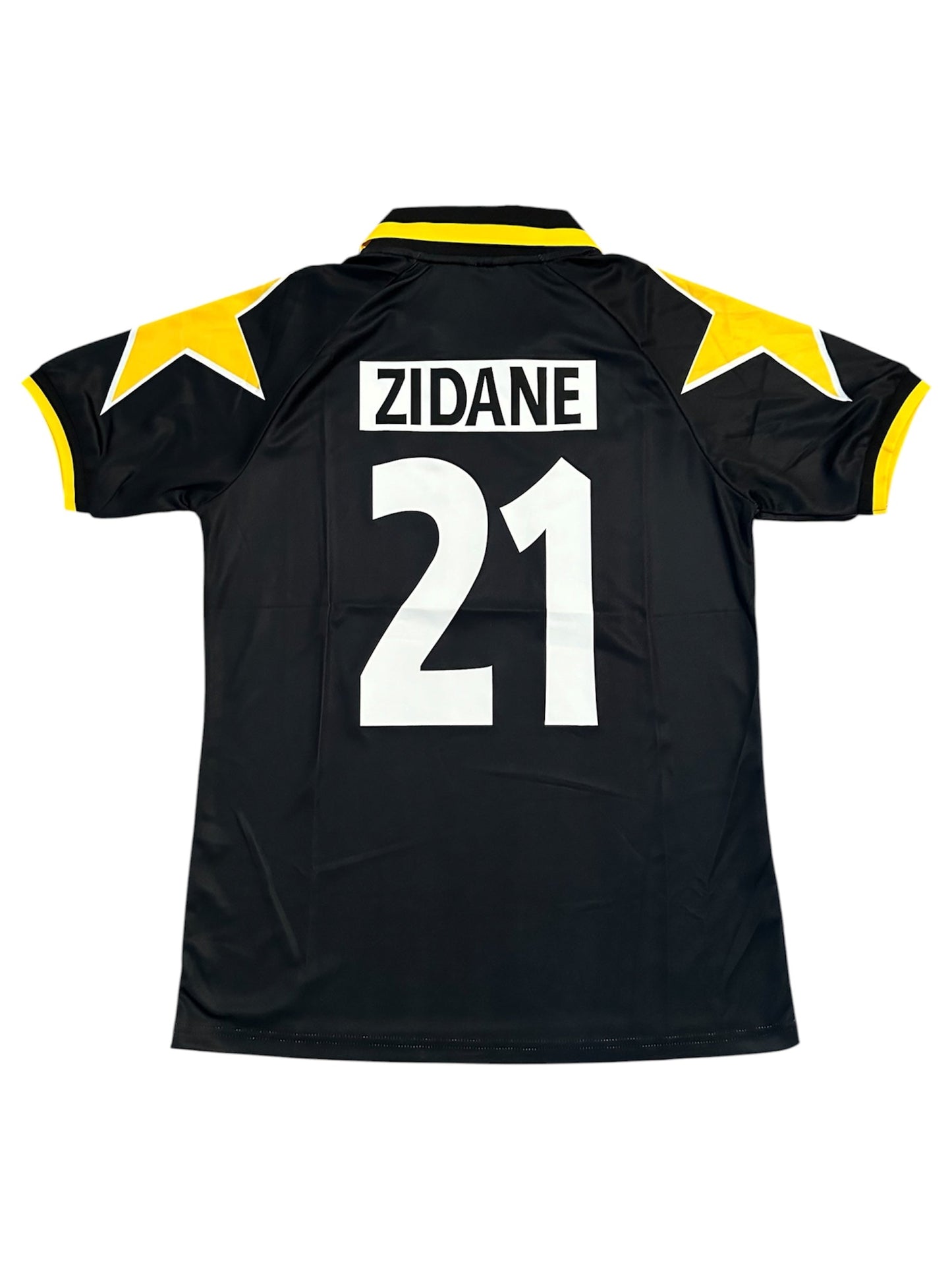 Juventus Zidane #21 1995/97 Black White Retro Soccer Jersey Men