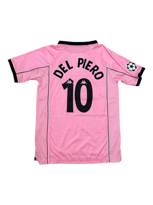 Juventus Alessandro Del Piero #10 1997/98 Home Pink Retro Soccer Jersey Men