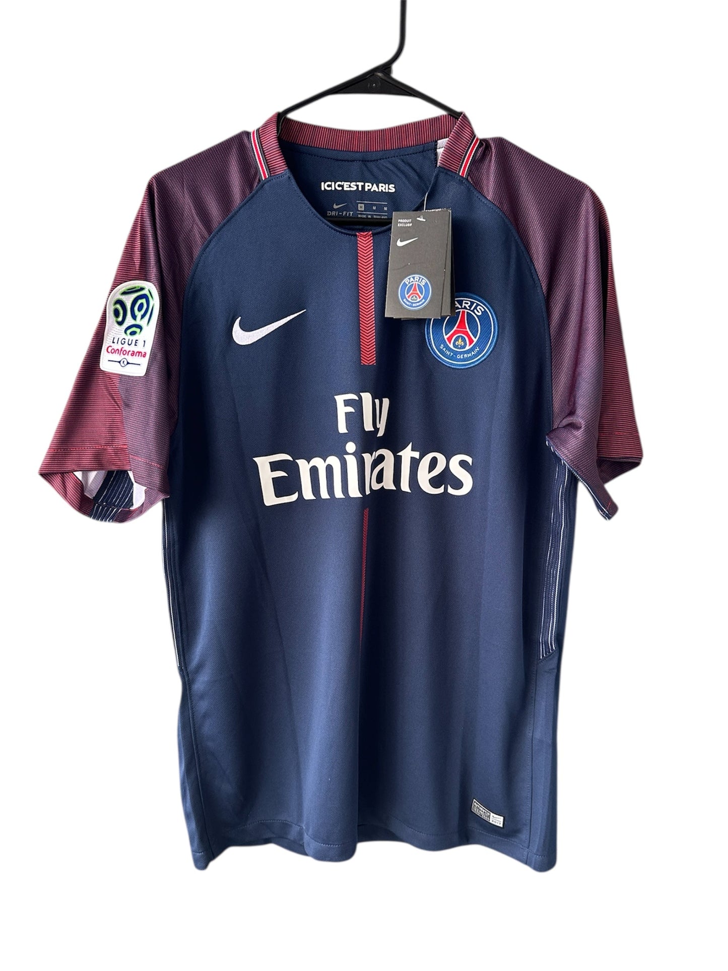 PSG 2017/18 Home Retro Soccer Jersey – Neymar Jr #10 – Blue – Men’s