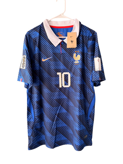 France Kylian Mbappe #10 2026 Blue Soccer Jersey Men