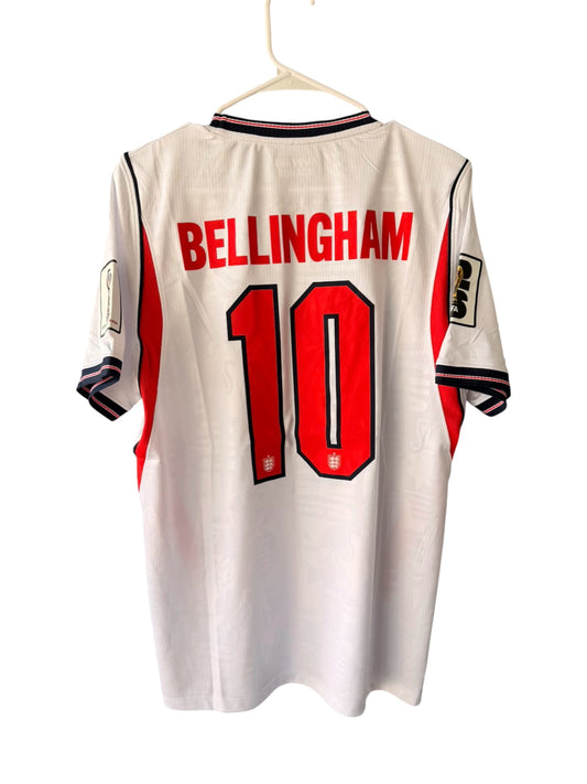England 2026 Home Soccer Jersey – Jude Bellingham – White – Men’s