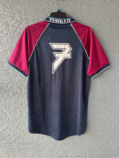 West Ham Retro Iron Maiden Jersey – Brave New World – Blue Red – Men’s