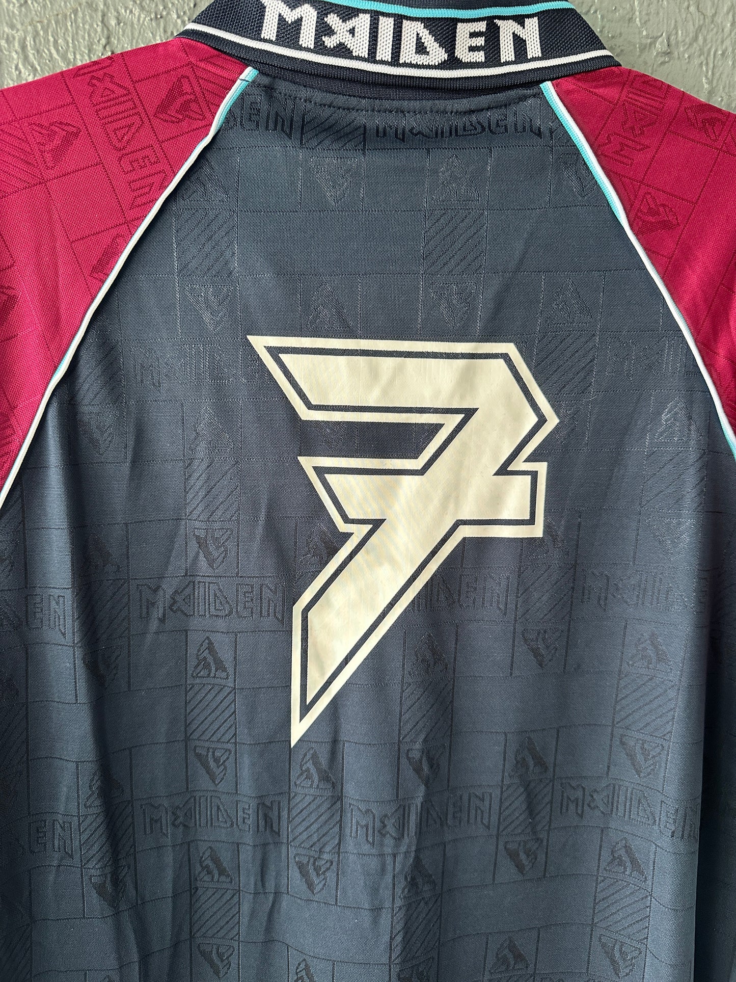 West Ham Retro Iron Maiden Jersey – Brave New World – Blue Red – Men’s