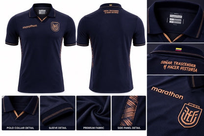 Ecuador National Team Away Jersey 2026 Navy Blue Marathon Soccer Shirt Size L preorder