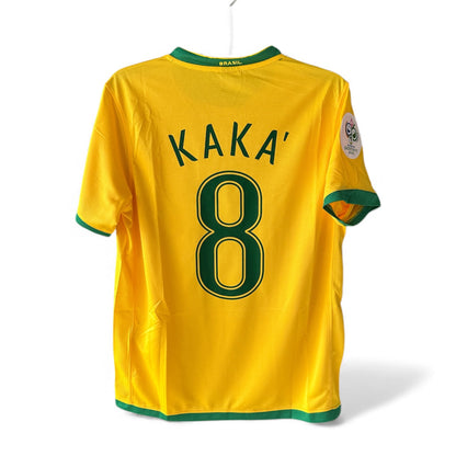 Brazil Soccer Jersey 2006 World Cup Home Yellow – Kaka #8 – Men’s