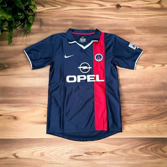 PSG Ronaldinho #21 2001/02 Home Blue Retro Soccer Jersey Men