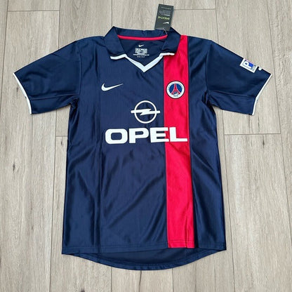 PSG Ronaldinho #21 2001/02 Home Blue Retro Soccer Jersey Men