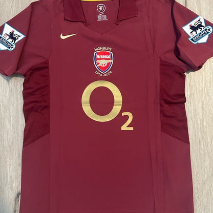 Arsenal Thierry Henry #14 2005/06 Red Retro Soccer Jersey Men