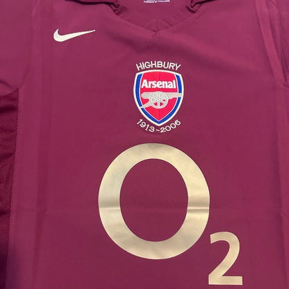 Arsenal Thierry Henry #14 2005/06 Red Retro Soccer Jersey Men