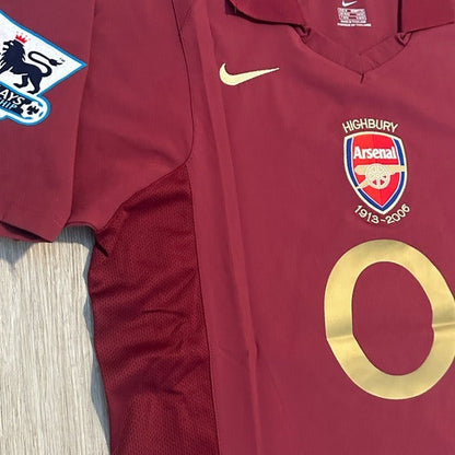 Arsenal Thierry Henry #14 2005/06 Red Retro Soccer Jersey Men