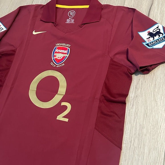 Arsenal Thierry Henry #14 2005/06 Red Retro Soccer Jersey Men