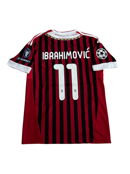 Milan Retro Jersey 2010/11 Home Red Black – Zlatan Ibrahimović #11 – Men’s