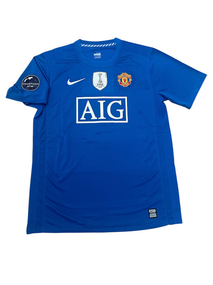 Manchester United 2009 Away Retro Soccer Jersey – Cristiano Ronaldo #7 – Blue – Men’s