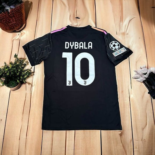 Juventus Dybala #21 2021/22 Black Away Soccer Jersey Men